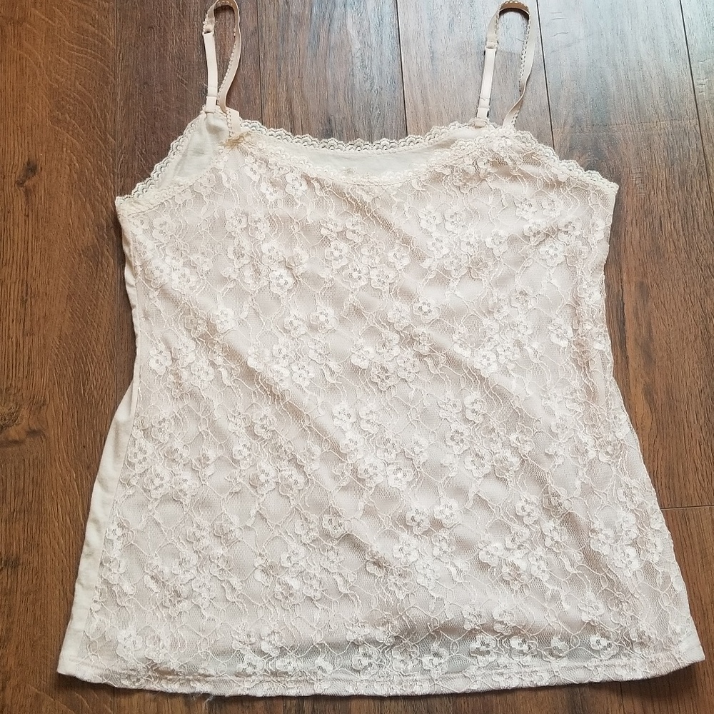 Elle pink lace camisole